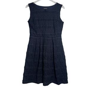 Vintage Inspired Black Lace Midi Dress Sz 10 50s Style Enfocus Studio Rockabilly